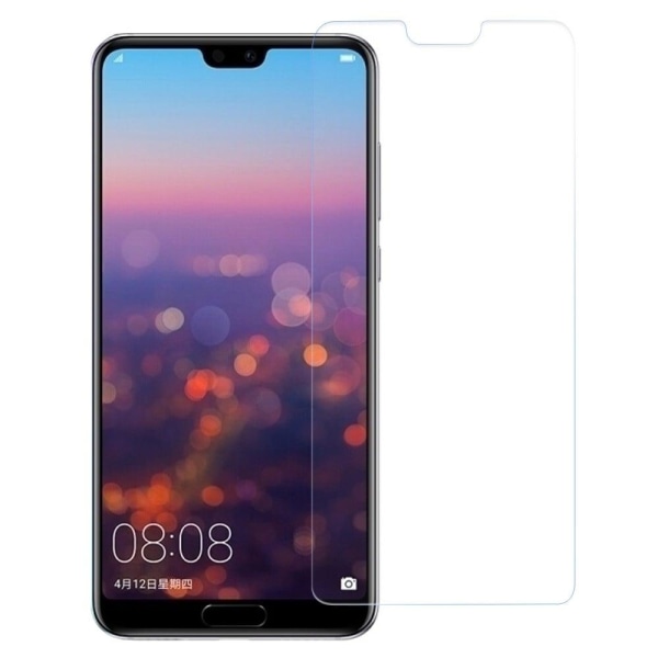 AMORUS skærmbeskytter i hærdet glas med buet kant til Huawei P20 Pro Transparent