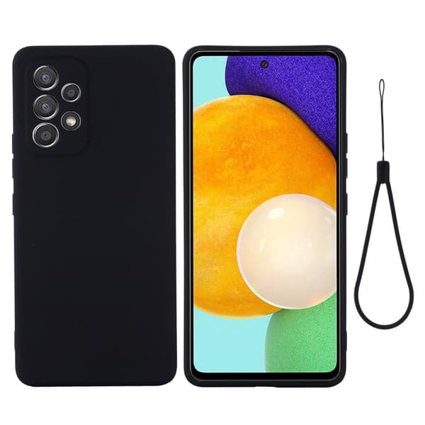 Matte Liquid Samsung Galaxy A53 5G silikone cover - Sort Black