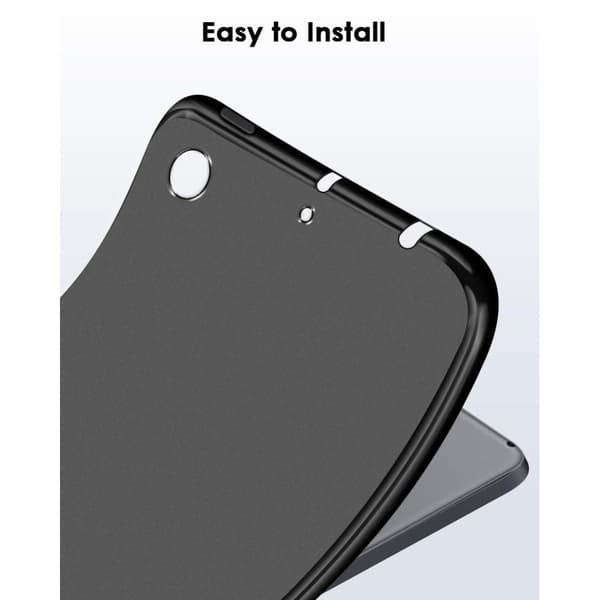 iPad 10.2 (2021) / (2020) / (2019) enkelt TPU-skydd Svart