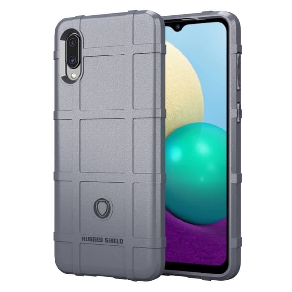 Rugged Shield Etui Samsung Galaxy M02 - Grå Silver grey