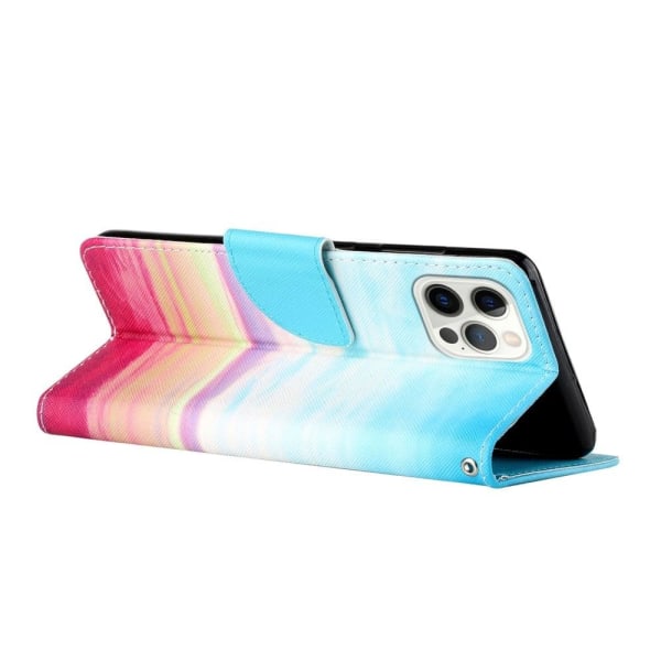 Wonderland iPhone 13 Pro Max Läppäkotelo - Rainbow Multicolor