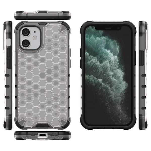 Bofink Honeycomb iPhone 12 Mini skal - Silver/Grå Silvergrå