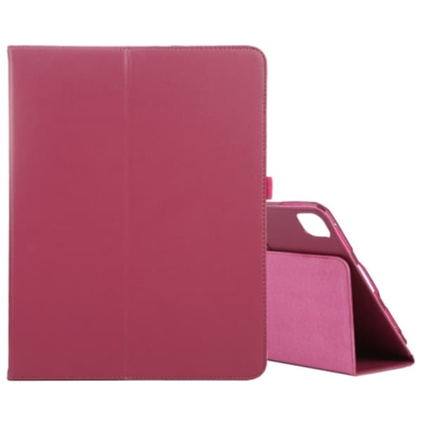 Til iPad Pro 11 (2024) Etui Bi-Fold Stand PU Læder Tablet Cover med Stylus Loop Design - Rose Pink