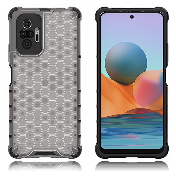 Bofink Honeycomb Xiaomi Redmi Note 10 Pro Etui - Grå Silver grey