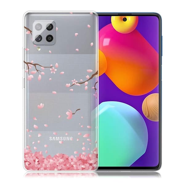 Deco Samsung Galaxy M62 / F62 Etui - Lyserød Blomst Pink