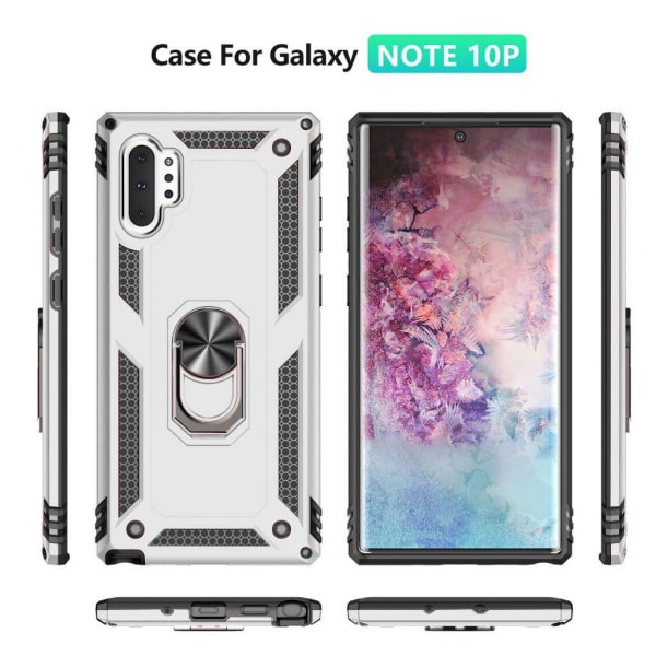 Bofink Combat Samsung Galaxy Note 10 Pro kuoret - Hopea Silver grey