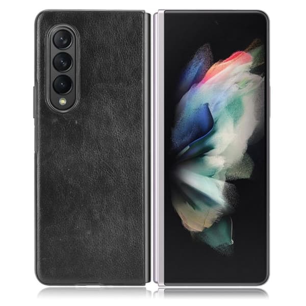 Croco Etui Samsung Galaxy Z Fold3 5G - Sort Black