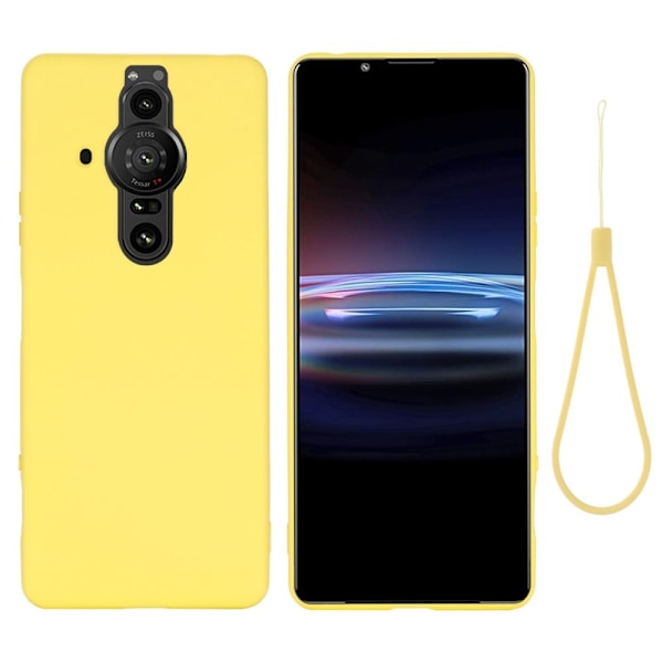 Matta nestesilikoninen kuori Sony Xperia Pro-I - Keltainen Yellow