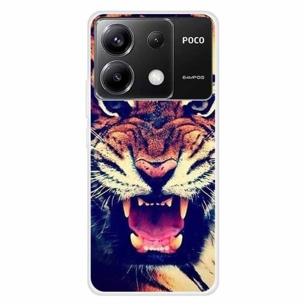 Imagine Xiaomi Redmi Note 13 Pro 5G  / Xiaomi Poco X6 cover - Tiger Brown