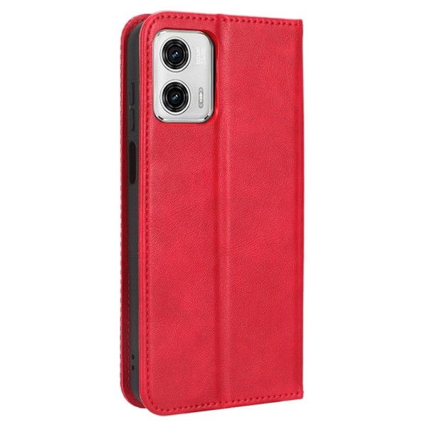 Bofink Vintage Motorola Moto G53 Nahkakotelo - Punainen Red