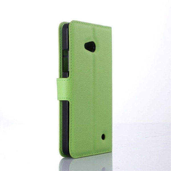 Moen Microsoft Lumia 640 Nahkakotelo Korttitaskuilla - Vihreä Green
