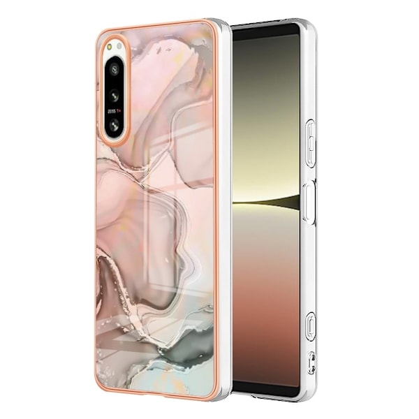 Marmormotiv Sony Xperia 5 IV skal - Rosa Rosa