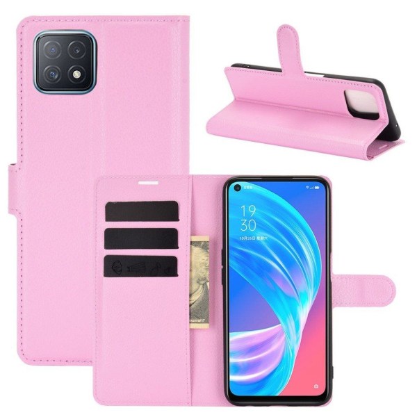 Classic Oppo A72 5G flip etui - pink Pink