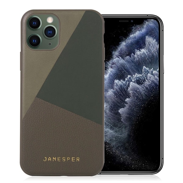 Janesper Nick iPhone 11 Pro-skydd - Mörkgrön multifärg