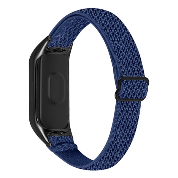 Xiaomi Mi Smart Band 4 / 3 elastisk nylonklokkerem - Midnattsblå Blue