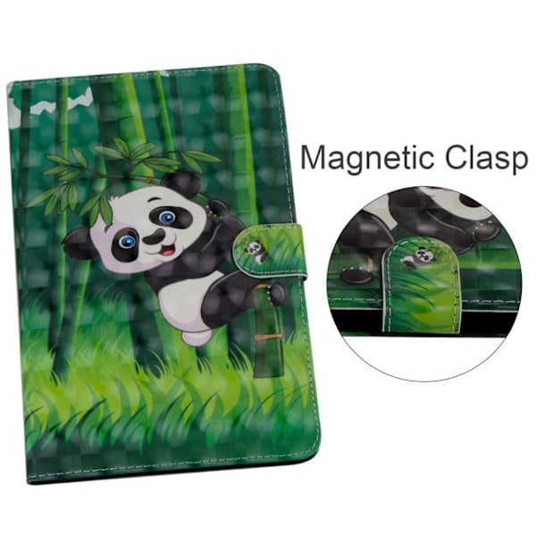 Läderfodral med ljuspunktsdekor för iPad Mini (2019) - Panda Av Bambu multifärg