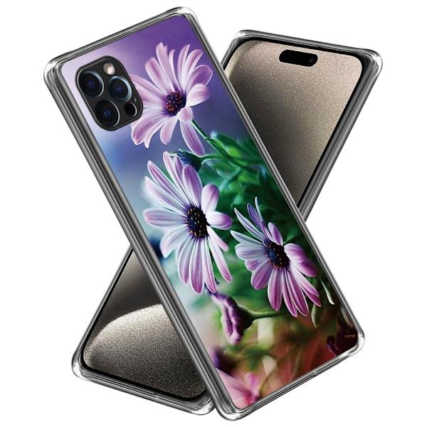 Deco iPhone 15 Pro Max deksel - Lilla Krysantemum Purple