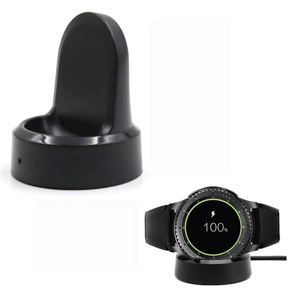 Samsung Gear S3 Frontier / Gear S2 USB-laddningsdocka Svart