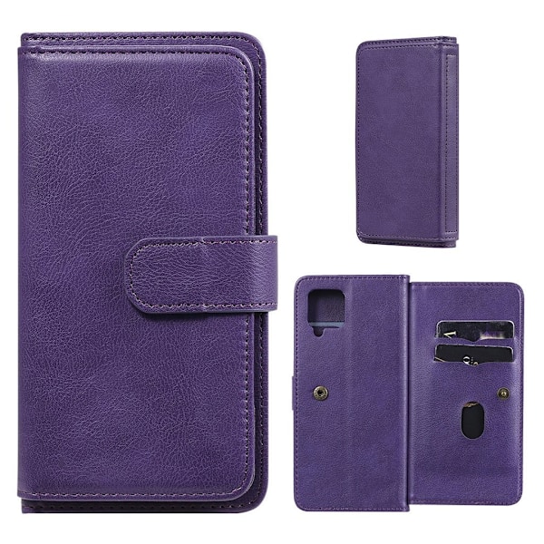 10-slot Pung Etui til Samsung Galaxy A42 5g - Lilla Purple
