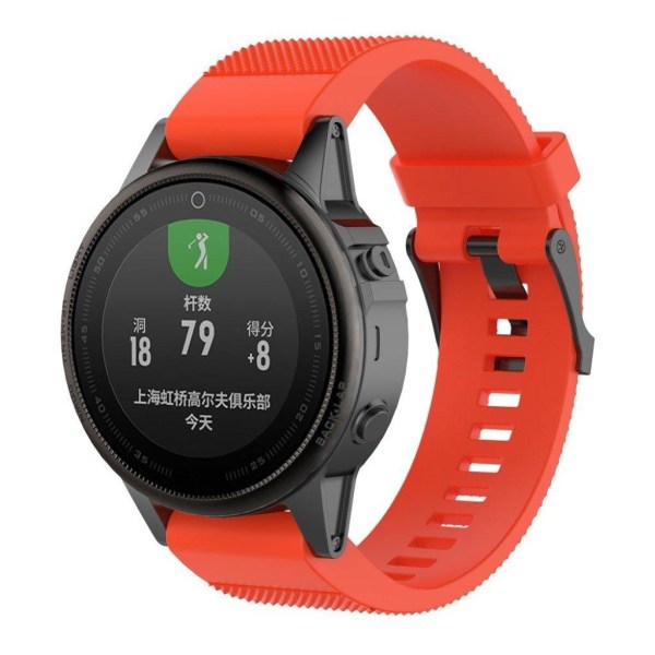 Garmin Fenix 5S klockarmband silikon - Röd Röd