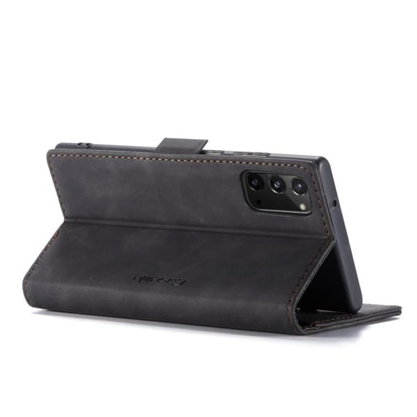 CaseMe Samsung Galaxy Note 20 Vintage Etui - Svart Black