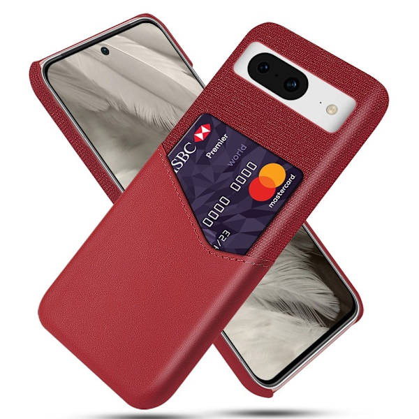 Bofink Google Pixel 8A korttikotelo - Punainen Red