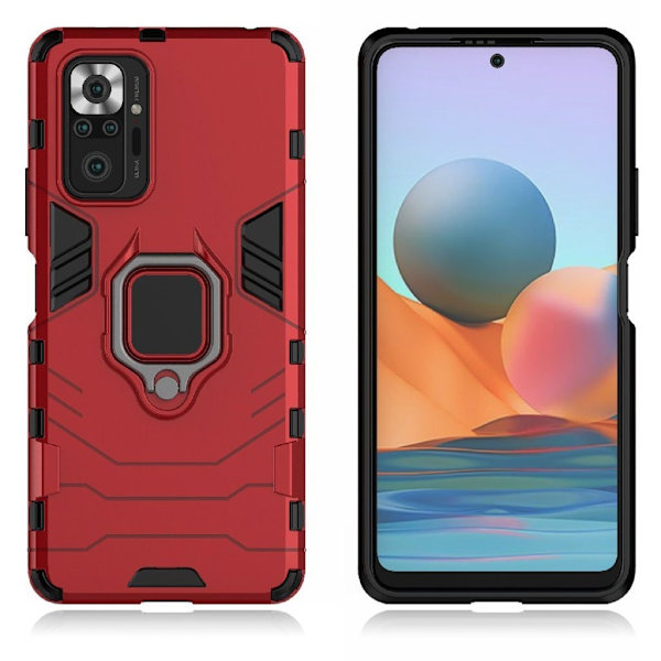 Ring Guard etui - Xiaomi Redmi Note 10 Pro - Rød Red