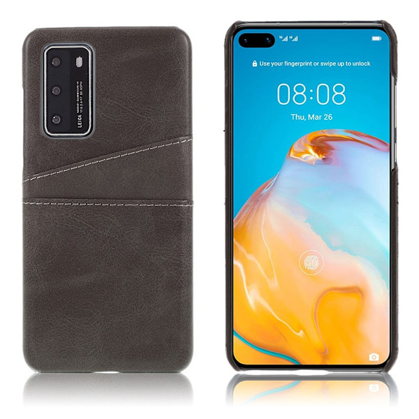 Dual Card deksel - Huawei P40 - Grå Silver grey