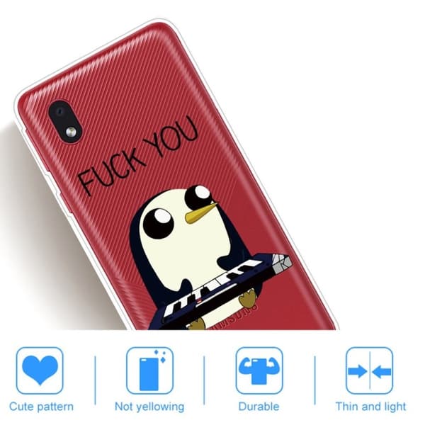 Deco Samsung Galaxy A01 Core Etui - Pingvin White
