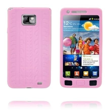 Høyway (Hvit) Samsung i9100 Galaxy S2 Deksel Pink