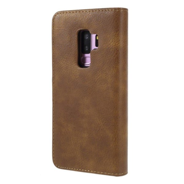 DG.MING Samsung Galaxy S9 Plus 2-in-1 Wallet kotelot - Ruskea Brown