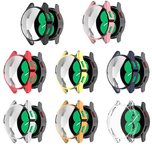 Samsung Galaxy Watch 4 (40mm) galvanointi TPU suojakuori - Hopea Silver grey