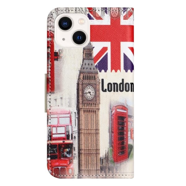 Wonderland iPhone 14 Plus Flippetui - London Big Ben Multicolor