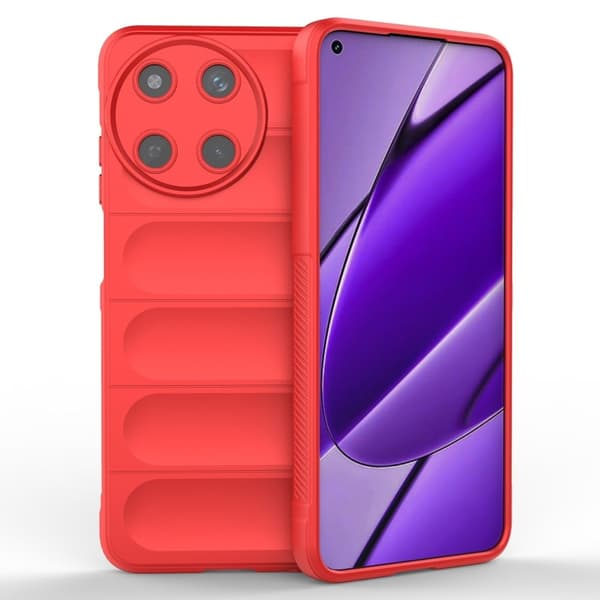 Mjukt greppformat Realme 11 5G skal - Röd Röd