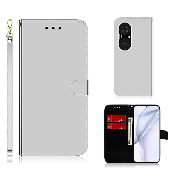 Mirror Huawei P50 Pro fodral - Silver/Grå Silvergrå