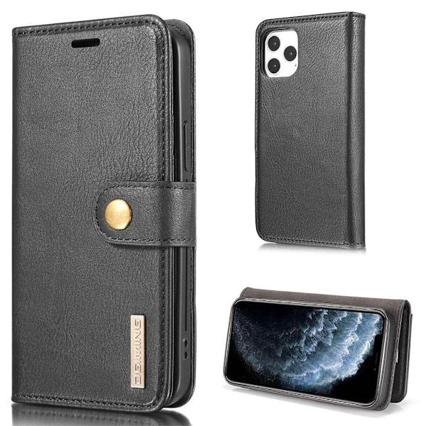 DG.Ming iPhone 13 Mini 2-in-1 Lompakko Suojakotelo - Musta Black