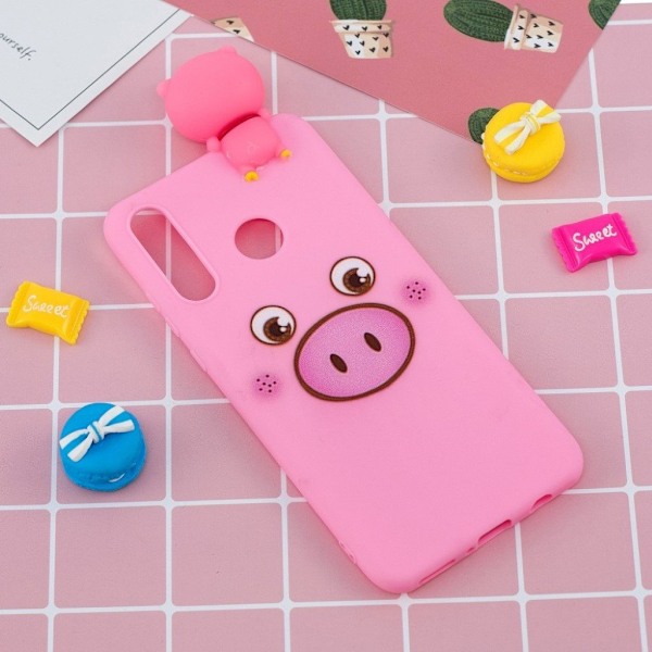 Huawei P30 Lite 3d-Figur Etui - Gris Pink