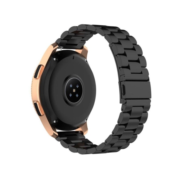 20 mm Samsung Galaxy Watch Active / Garmin Vivoactive 3 klockarmband i rostfritt stål - Svart Svart