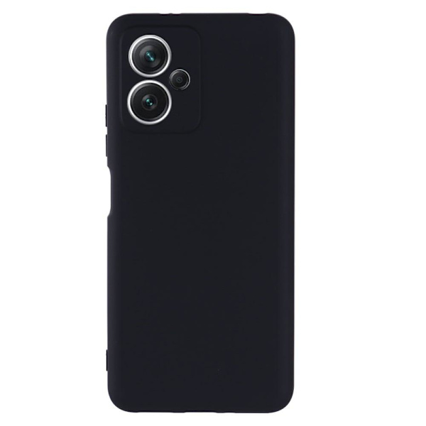 Matte Liquid silikone cover til Xiaomi Redmi Note 12 - Sort Black
