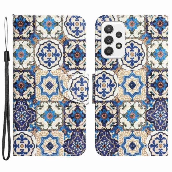 Wonderland Samsung Galaxy A52s 5G / Samsung Galaxy A52 5G / Samsung Galaxy A52 flip etui - Retro Totem Multicolor