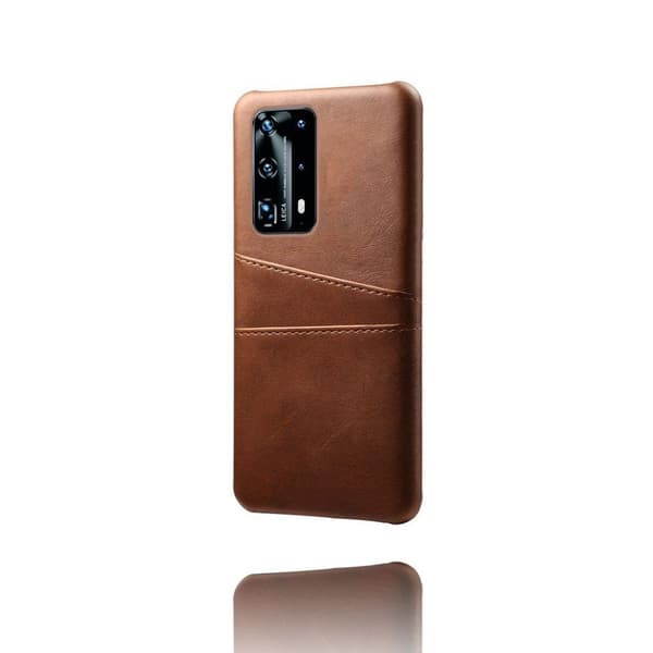 Dual Card case - Huawei P40 - Brun Brown