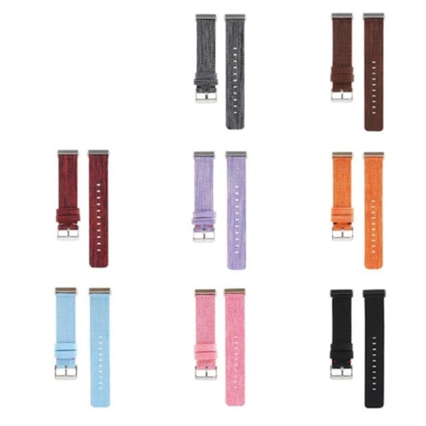 Fitbit Sense 2 / Versa 4 klockarmband i nylon - Grå Silvergrå