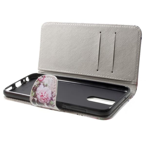 Huawei Mate 10 Lite Etui laget av kunstlær og silikon - Eiffel tårn Multicolor
