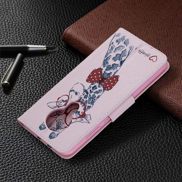Wonderland Nokia 5.3 kotelot - Ihana Kirahvi Lasit Päässä Multicolor