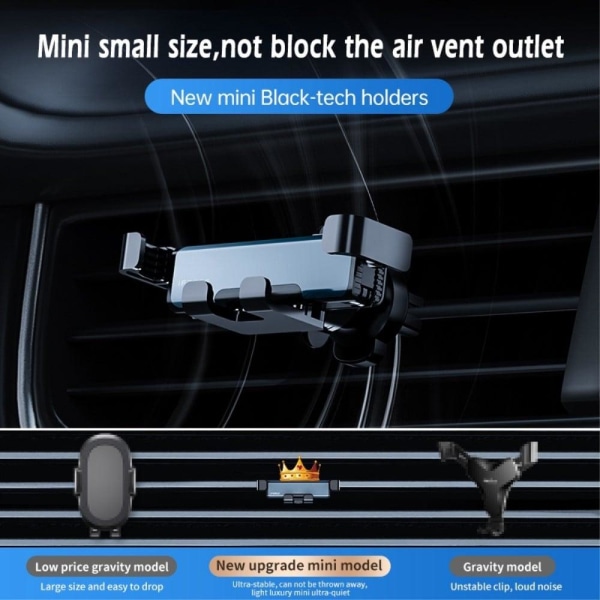 IFORCE rotatable car air vent phone holder - Blue Blå