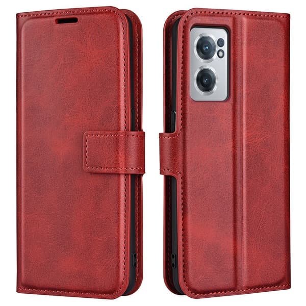 OnePlus Nord CE 2 5G læderetui med pung - Rød Red