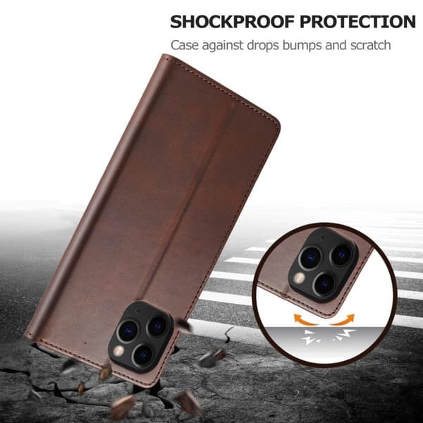 LC.Imeeke iPhone 12 Mini Flippetui - Kaffe Brown
