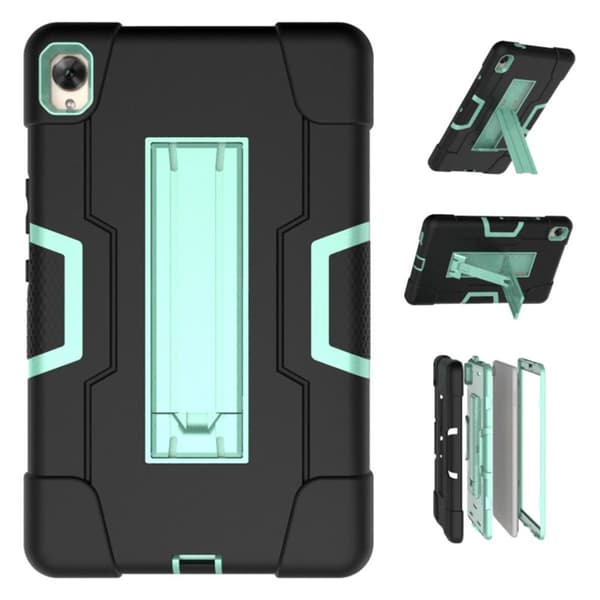 Huawei MediaPad M6 8.4 cool holdbar silikone etui - Sort / Cyan Black