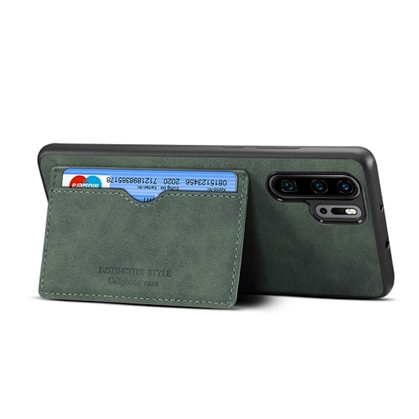 Huawei P30 Pro konstläderklätt skal - Grön Grön