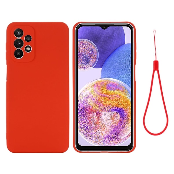 Matta nestesilikoninen kuori Samsung Galaxy A23 - Punainen Red